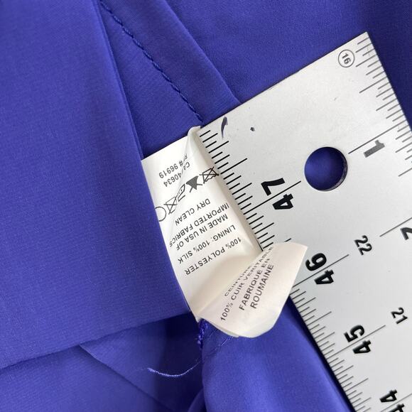 Marc Jacobs Women's Dress Purple Size 8 Sleeveless V-neck, Pleated - Picture 8 of 9